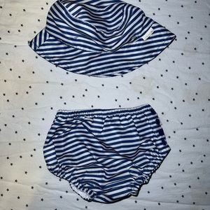 Tehari baby swimsuit and hat